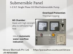 Submersible Panel with Overflow Indicator